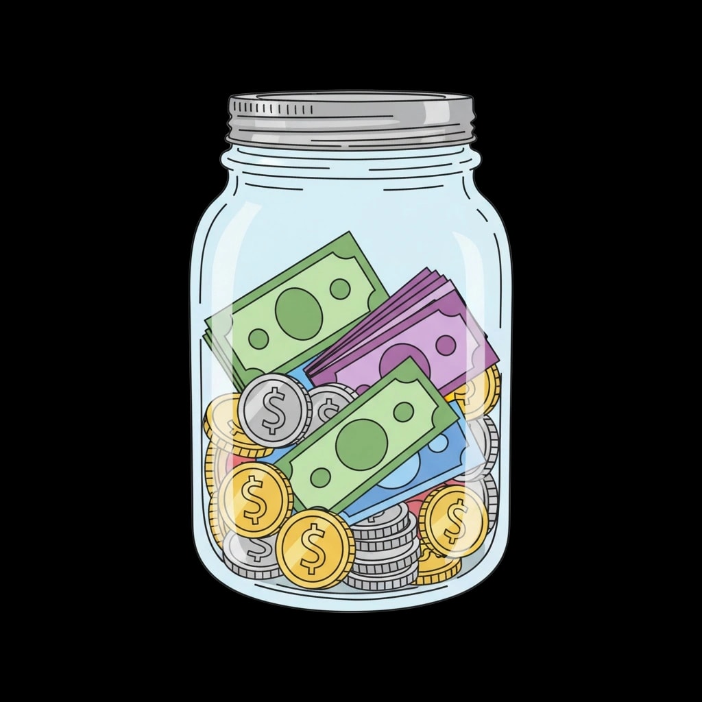 Financial Savings Jar