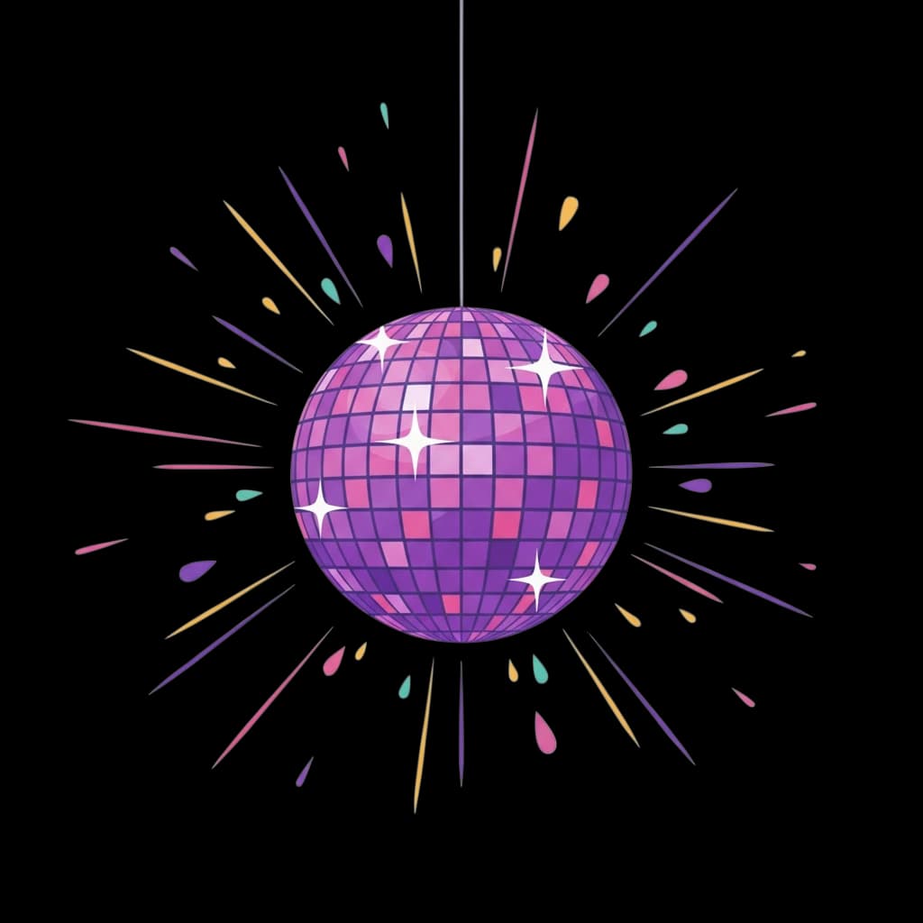 Shimmering Disco Ball