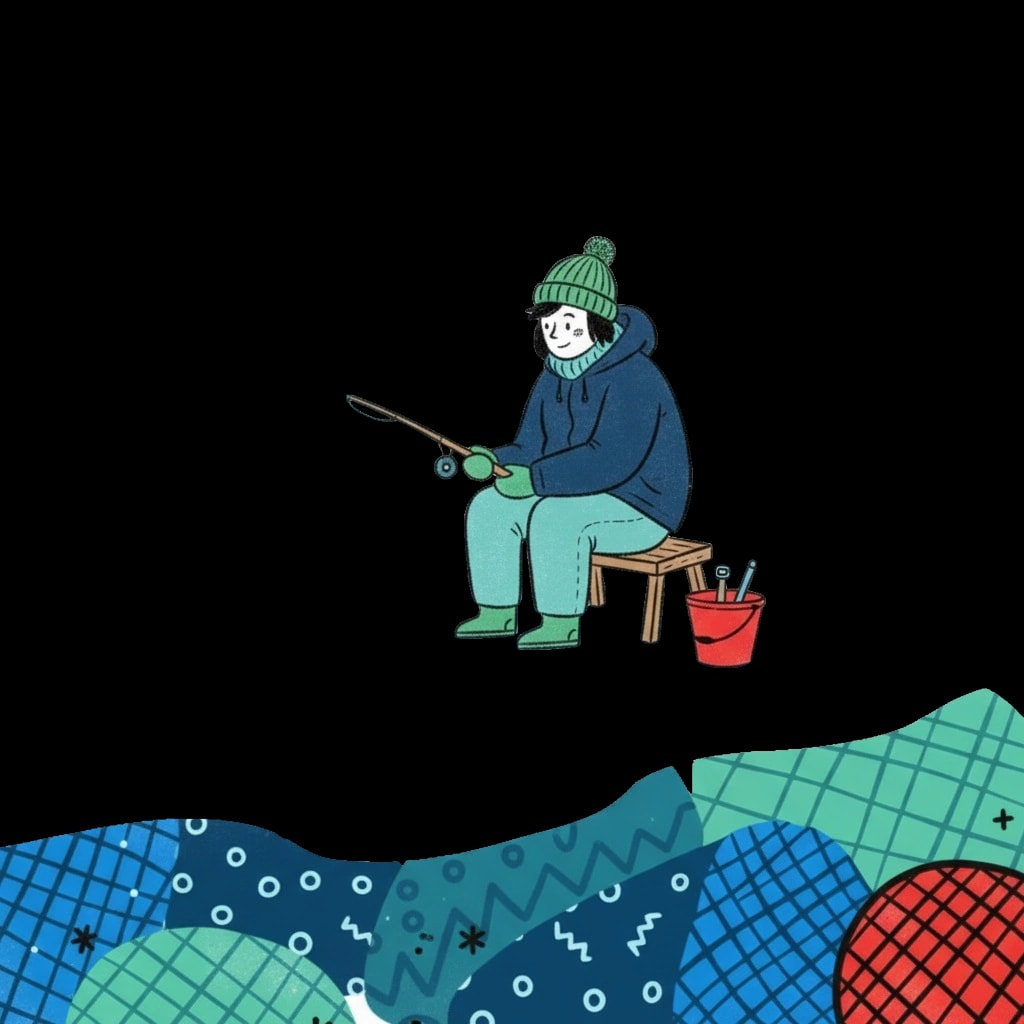 Tranquil Ice Fishing