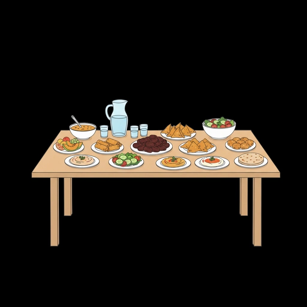 Iftar Dinner Spread