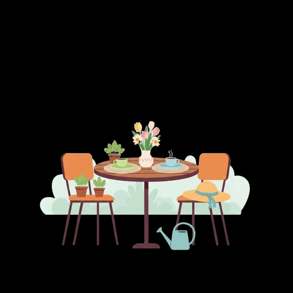 Patio Setup for Spring