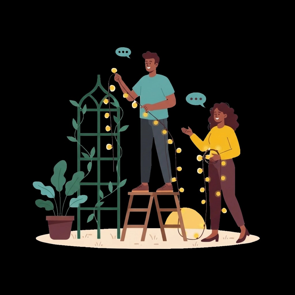 Preparing Garden Lights