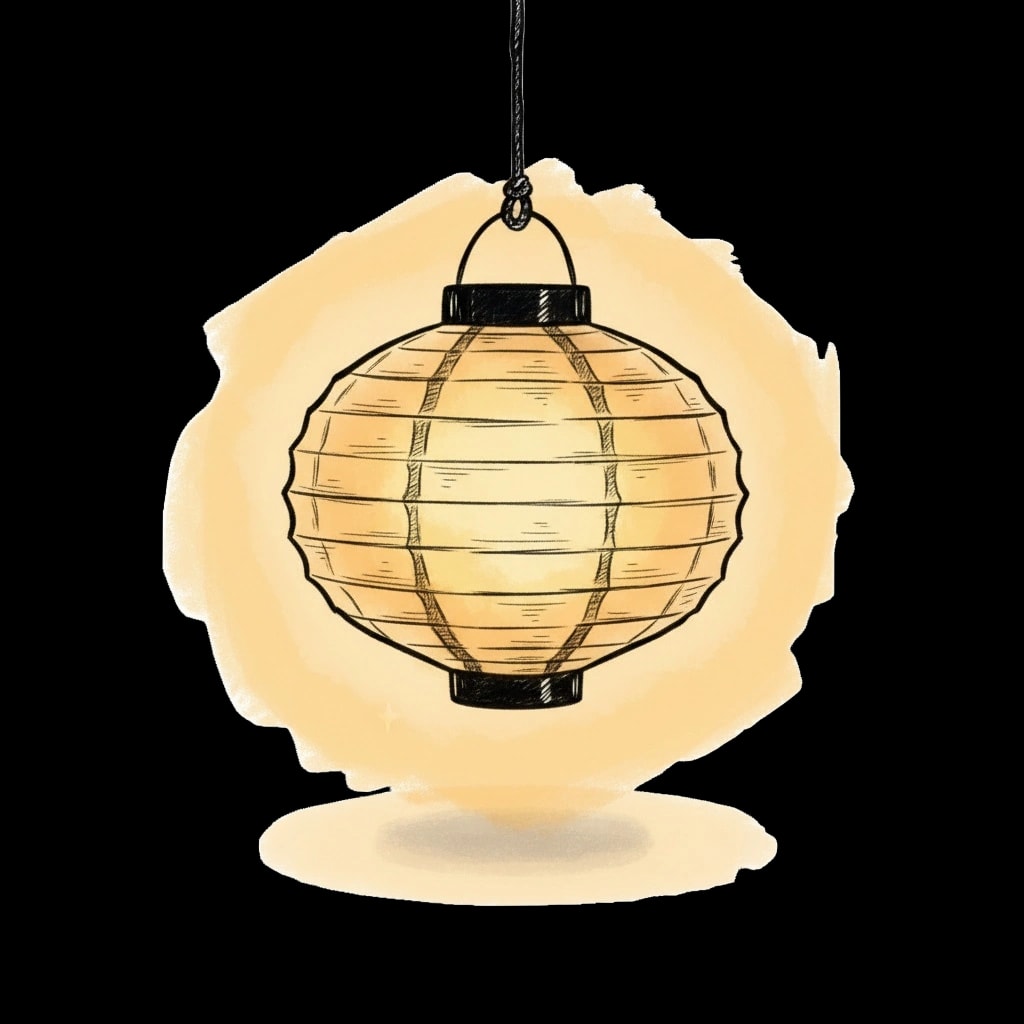 Glowing Paper Lantern