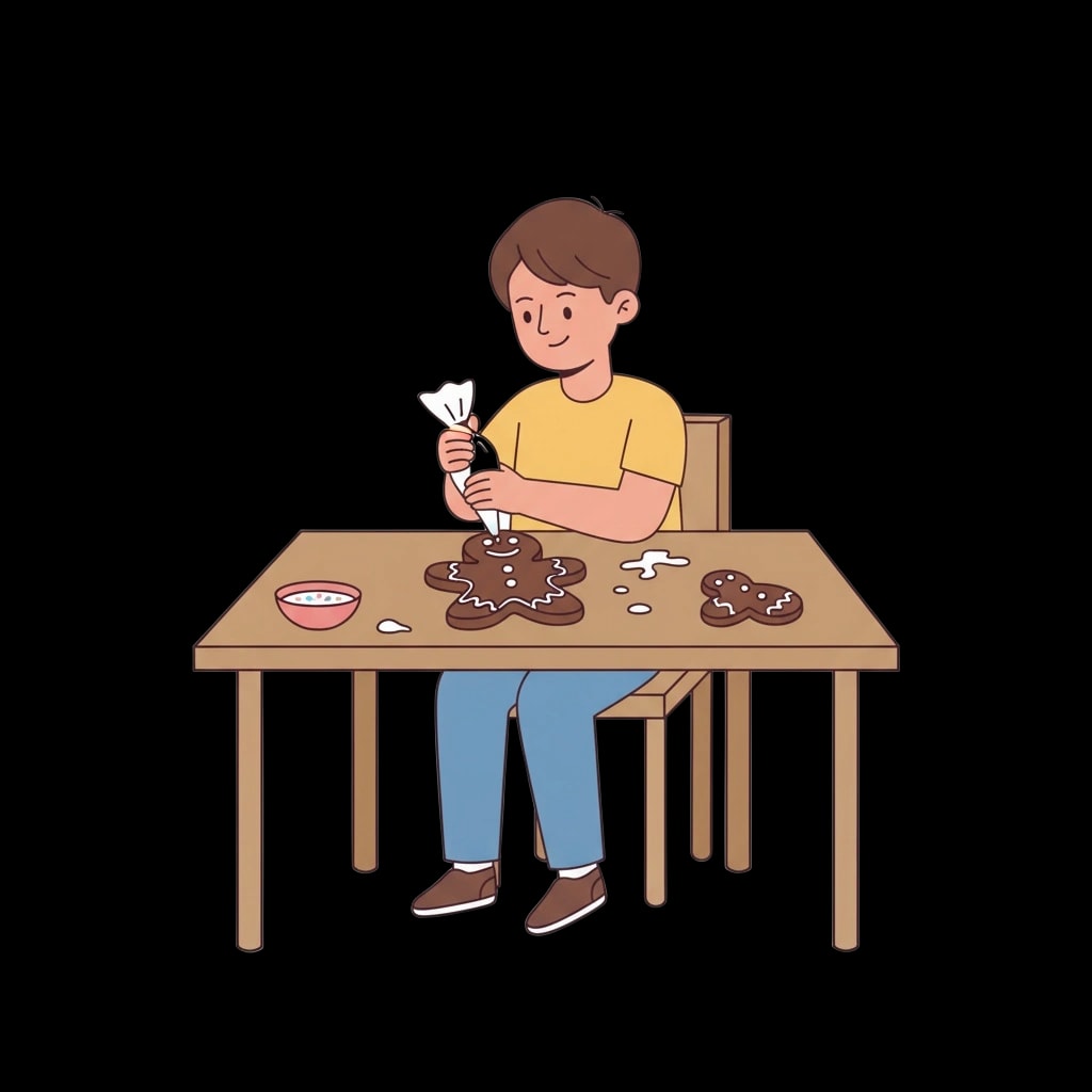 Decorating Gingerbread Man