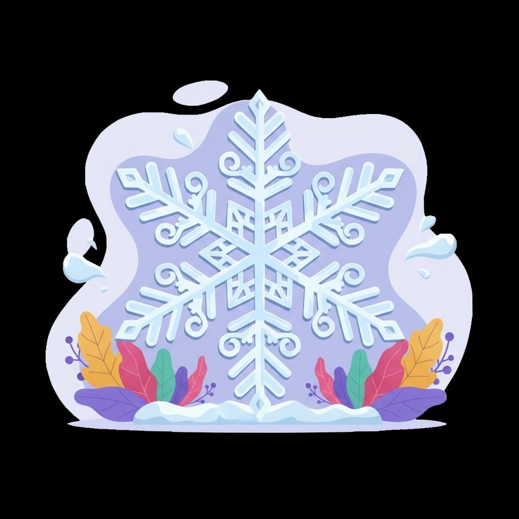 Snowflake Ice Art