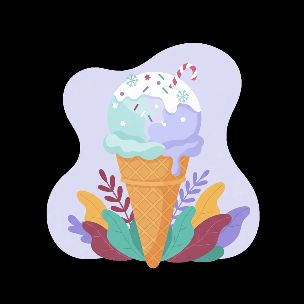 Winter Ice Cream Cone