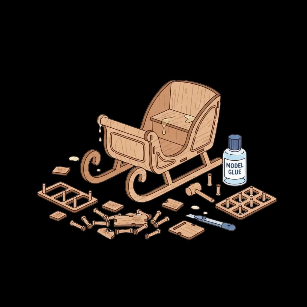 Miniature Sleigh Model