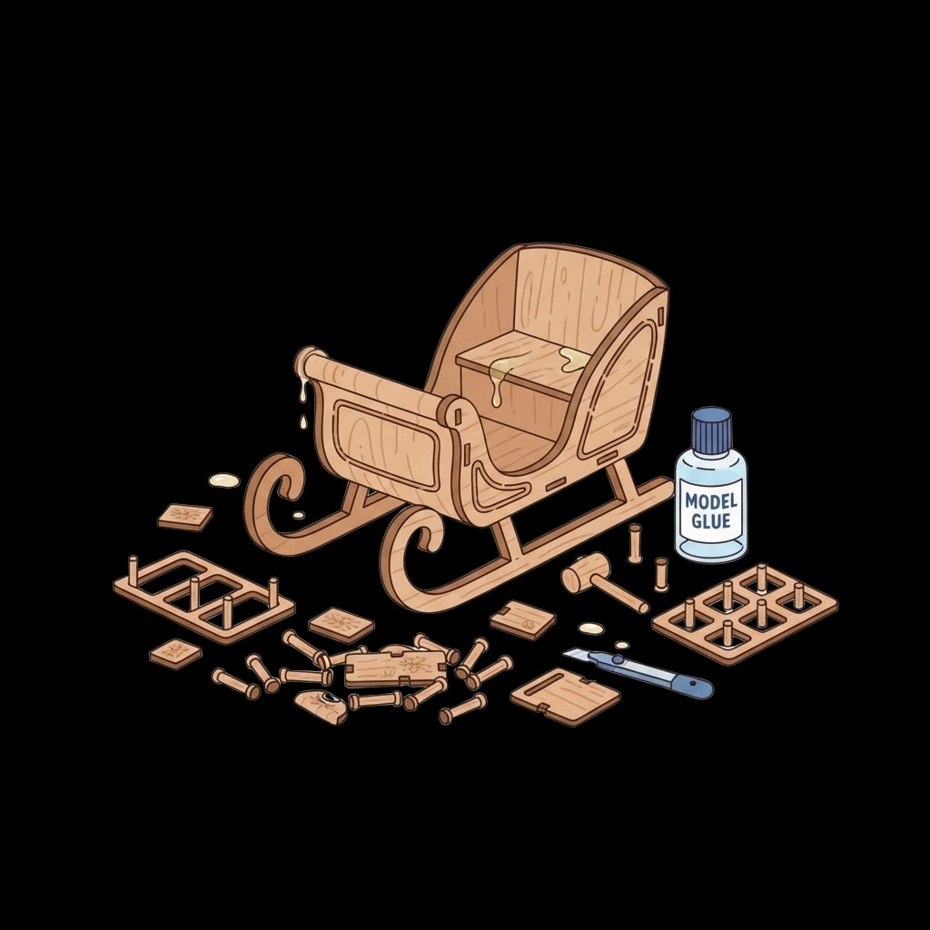 Miniature Sleigh Model