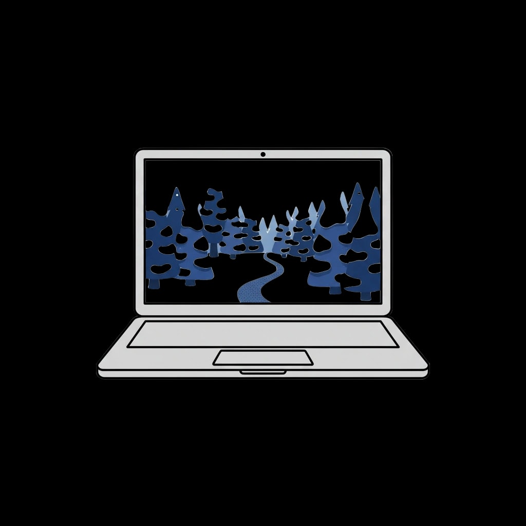 Winter Landscape Laptop