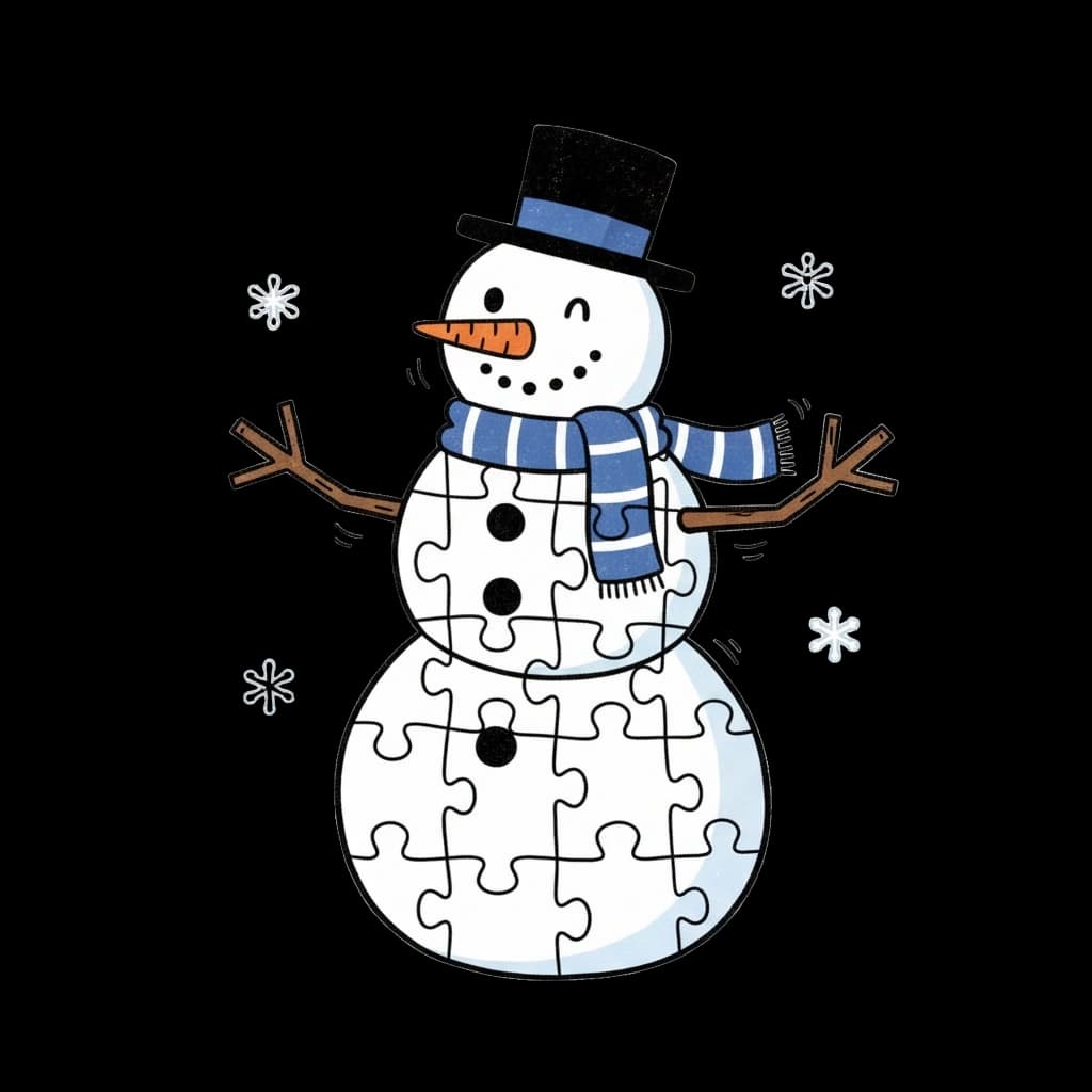 Snowman Puzzle Fun