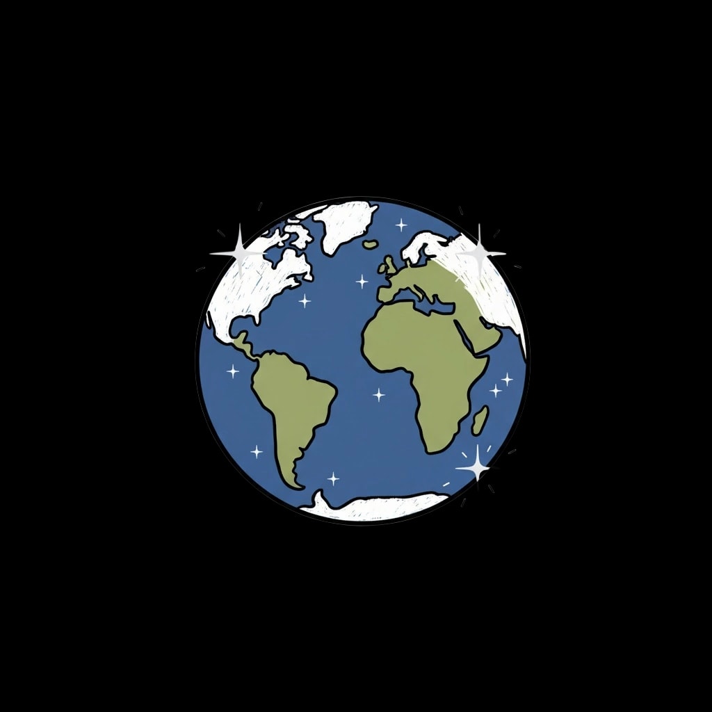 Snowy Geography Globe