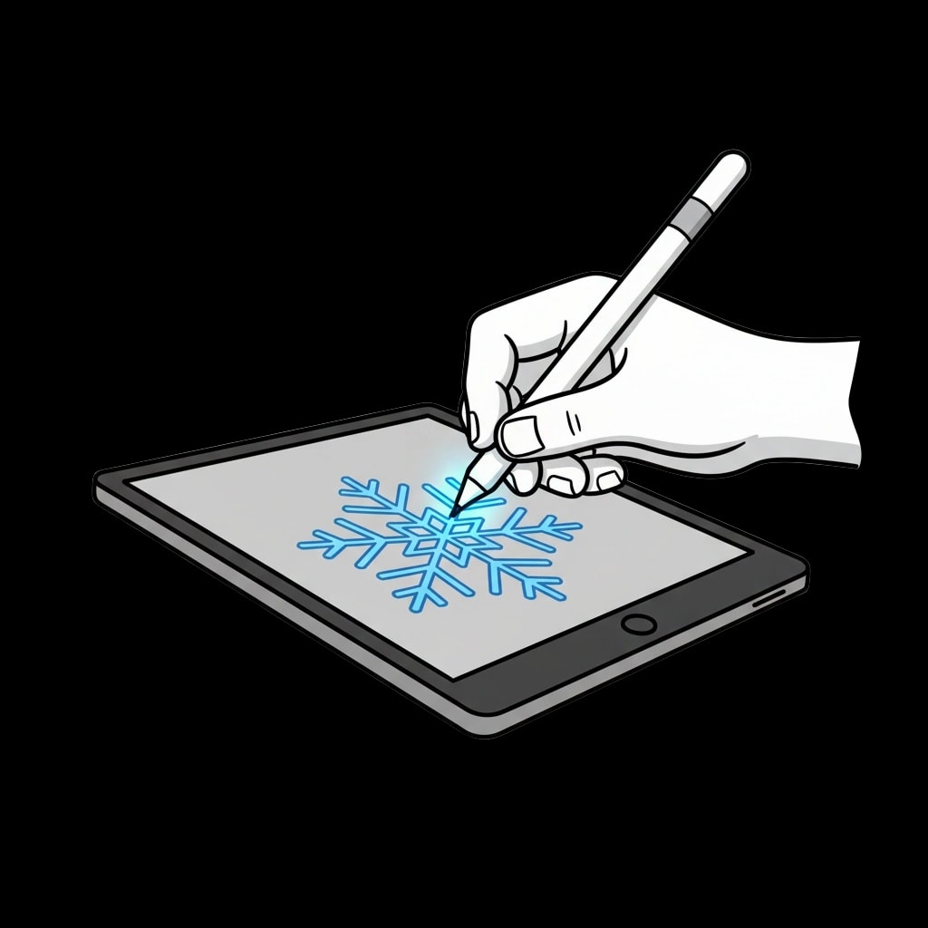 Digital Snowflake Art