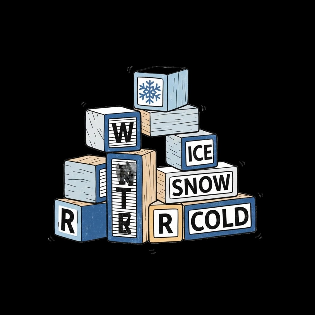 Winter Alphabet Blocks