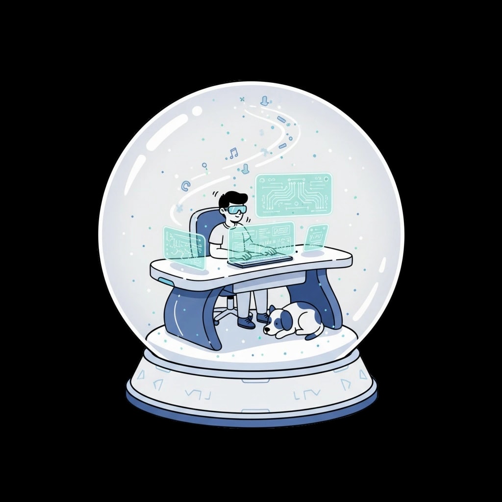 Magical Digital Snow Globe