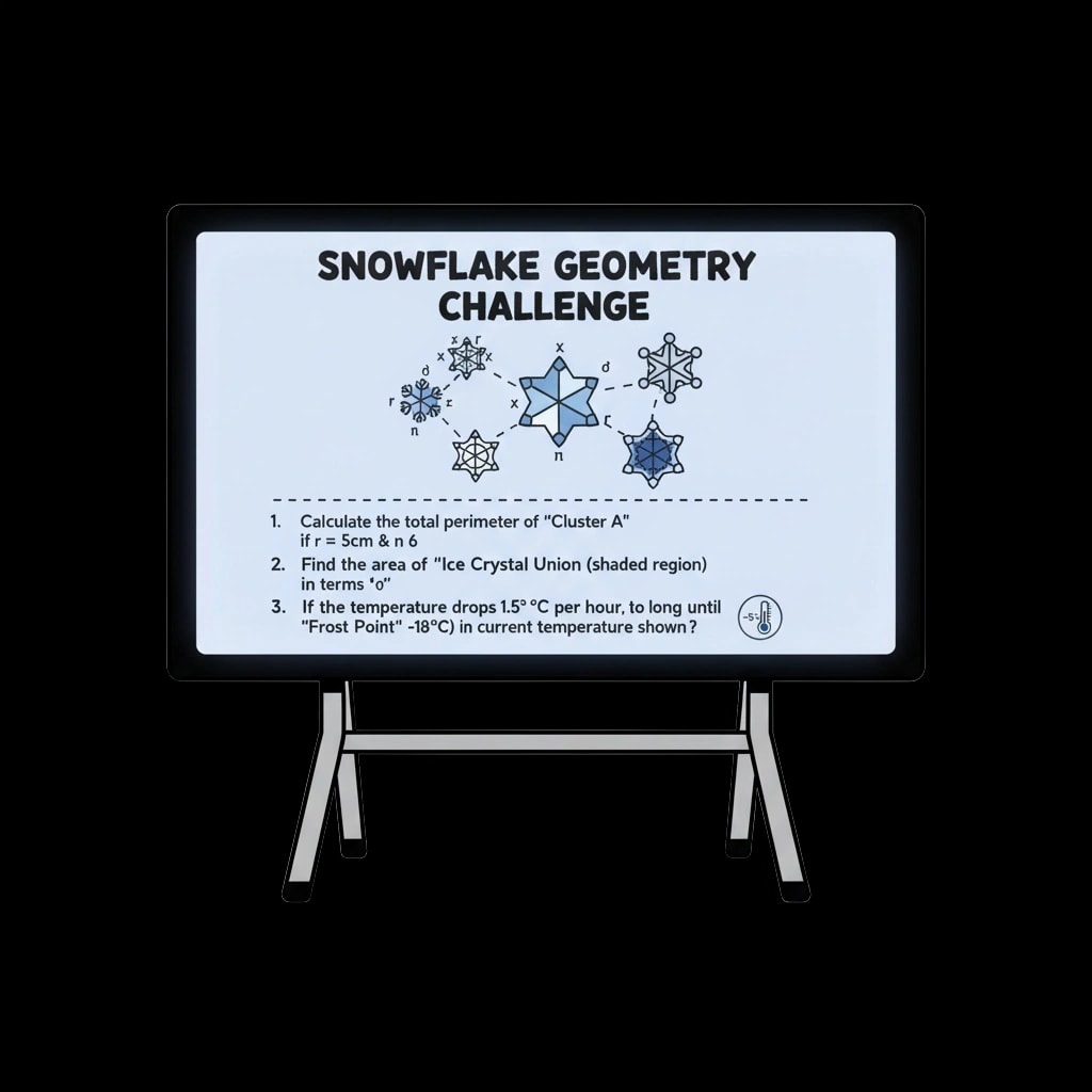 Winter Math Whiteboard