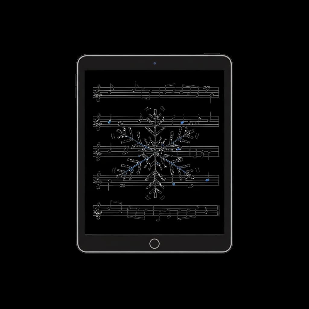 Snowflake Music Notes