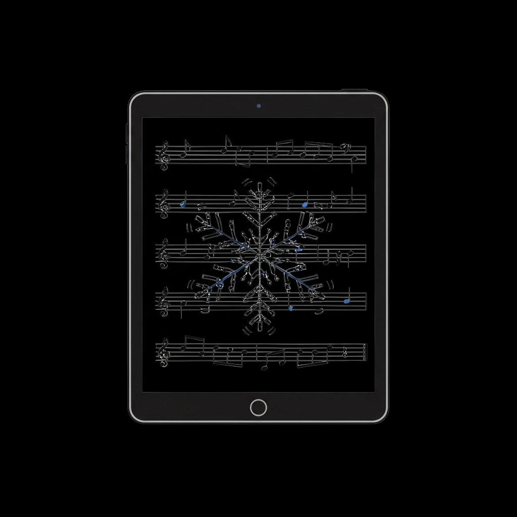 Snowflake Music Notes