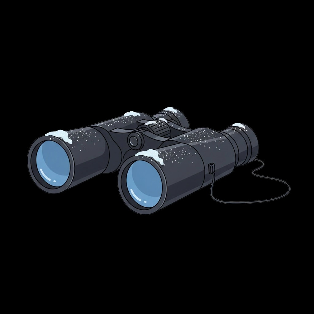 Snowy Binoculars