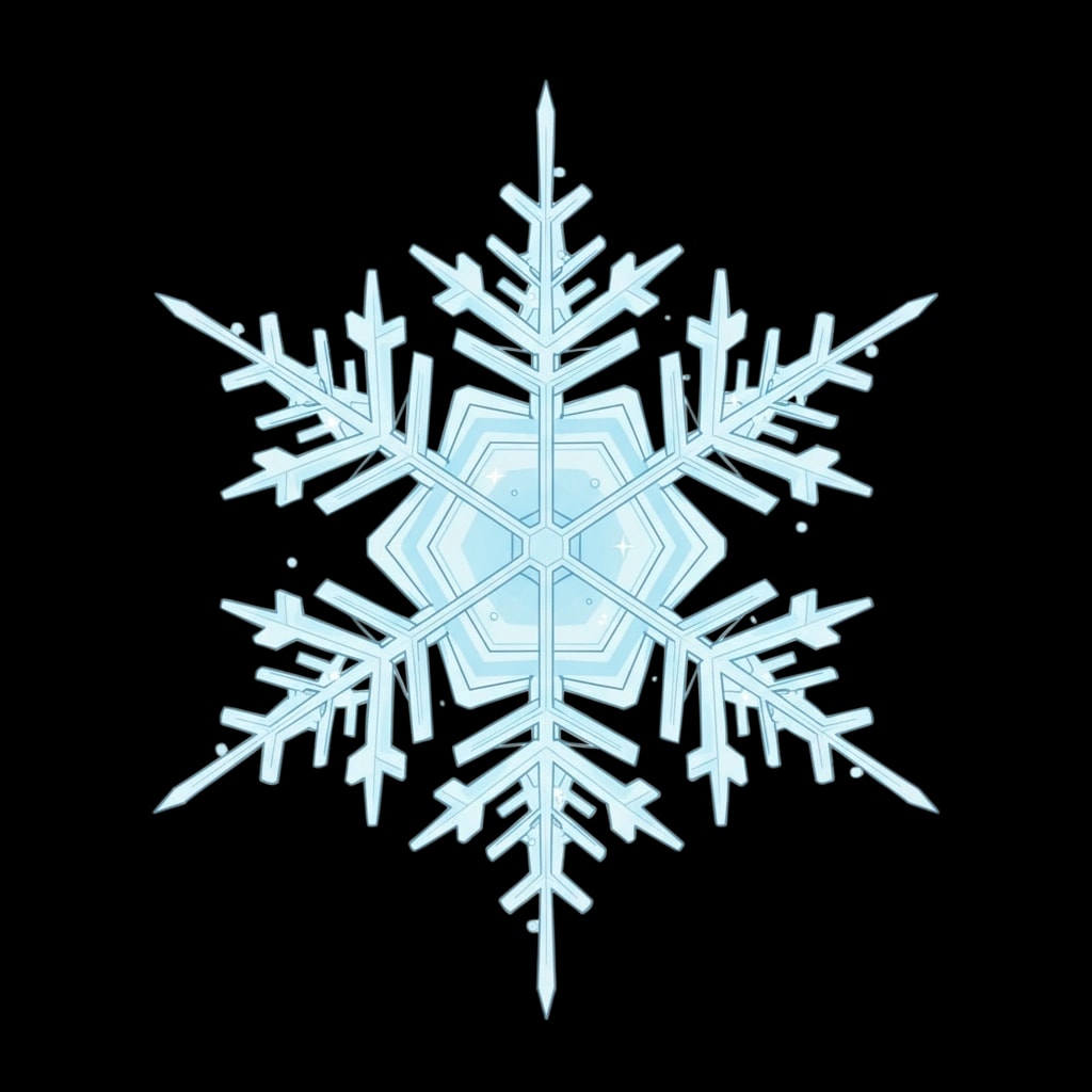 Magnified Ice Crystal