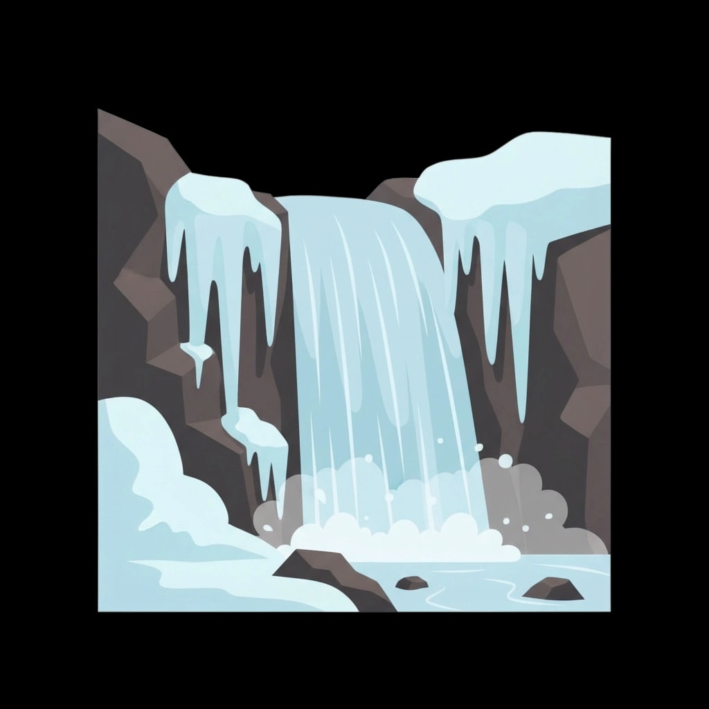 Icy Waterfall Section