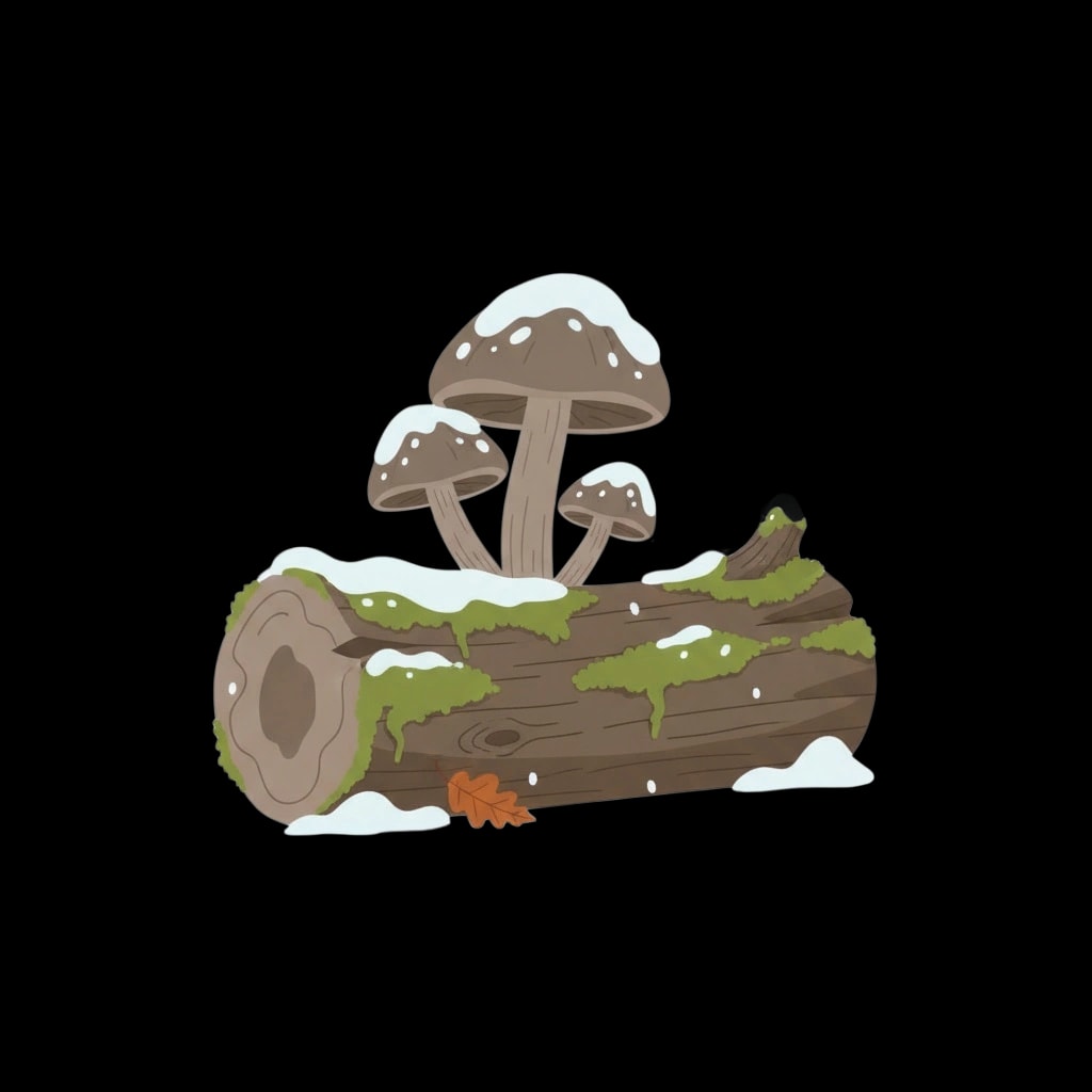 Winter Mushroom Cluster