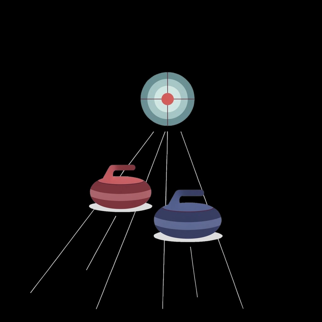 Curling Stones on Ice