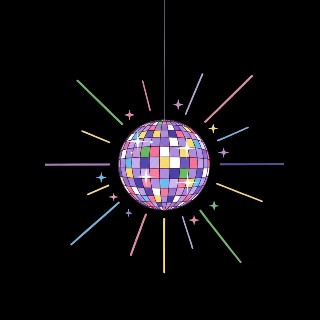 Shimmering Disco Ball