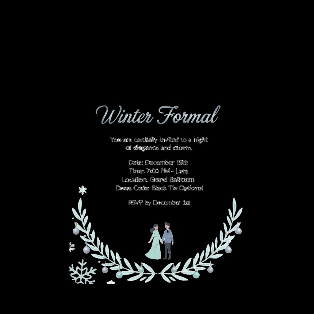 Winter Formal Invite