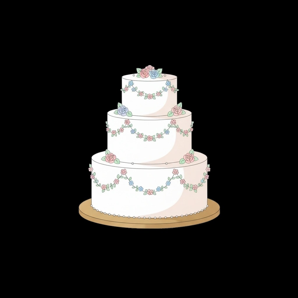 Elegant Tiered Cake