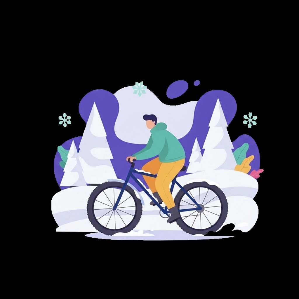 Snowy Fat Biking