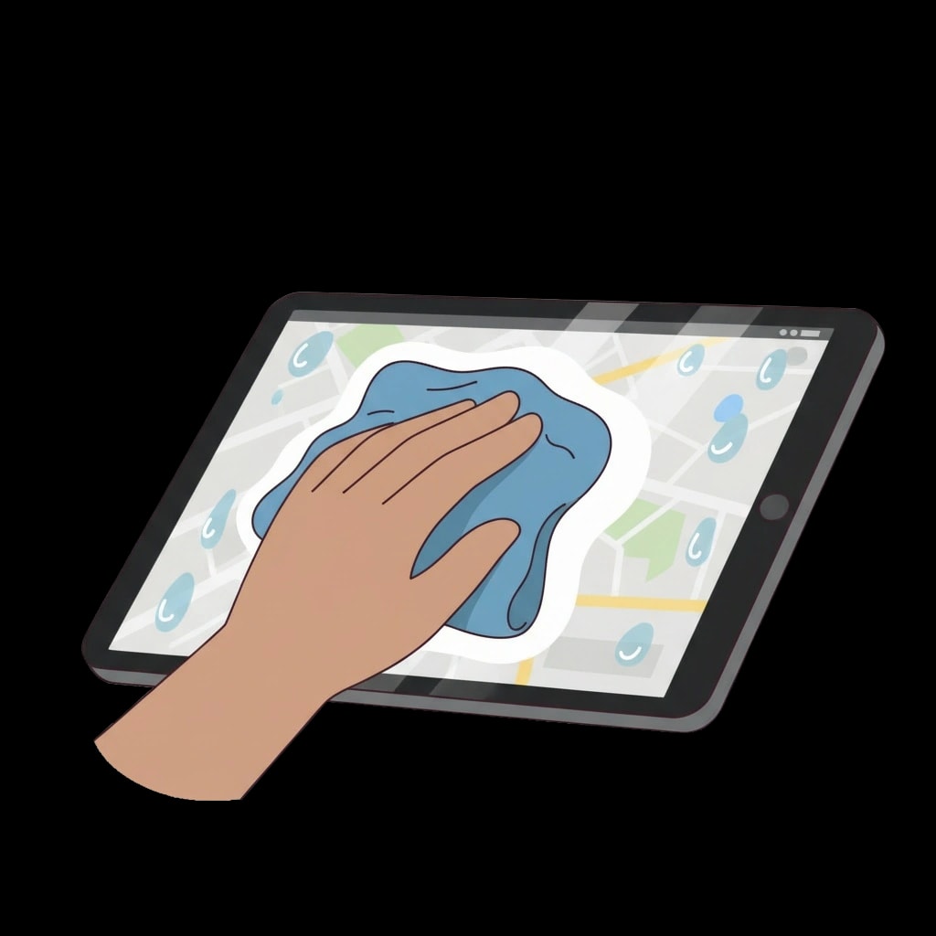 Wiping Tablet Screen