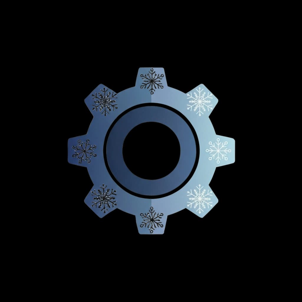 Snowflake Settings Gear