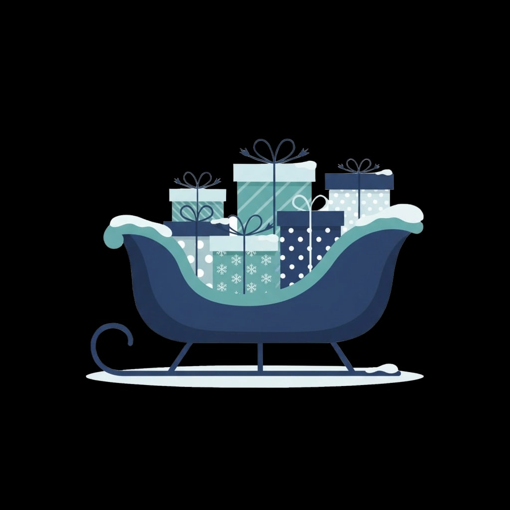 Winter Shopping Sleigh