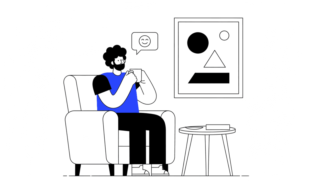 Outline Minimal Blue example 1