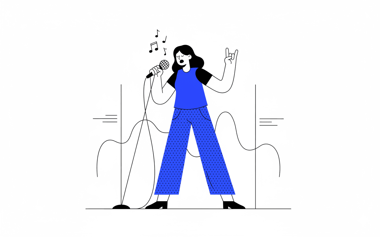 Outline Minimal Blue example 2