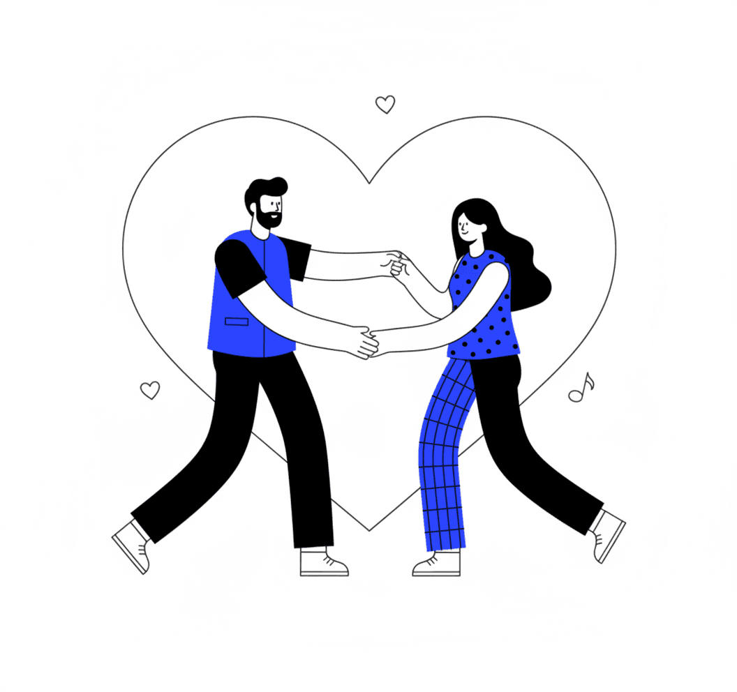 Outline Minimal Blue example 3